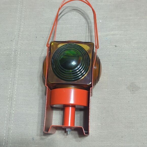 Antique Santa Fe Lamp 4 Way Railroad Train Switch Signal Lantern - Picture 3 of 9